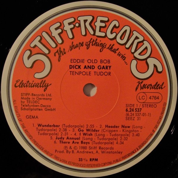 Tenpole Tudor - Eddie, Old Bob, Dick And Gary (LP)
