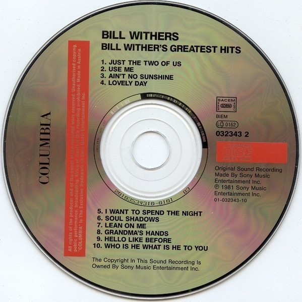 Bill Withers - Bill Withers' Greatest Hits (CD)