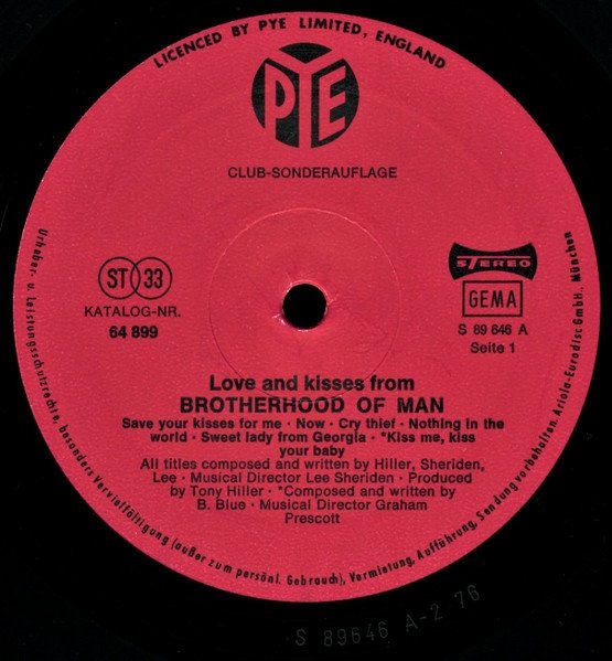 Brotherhood Of Man - Love And Kisses From (LP)