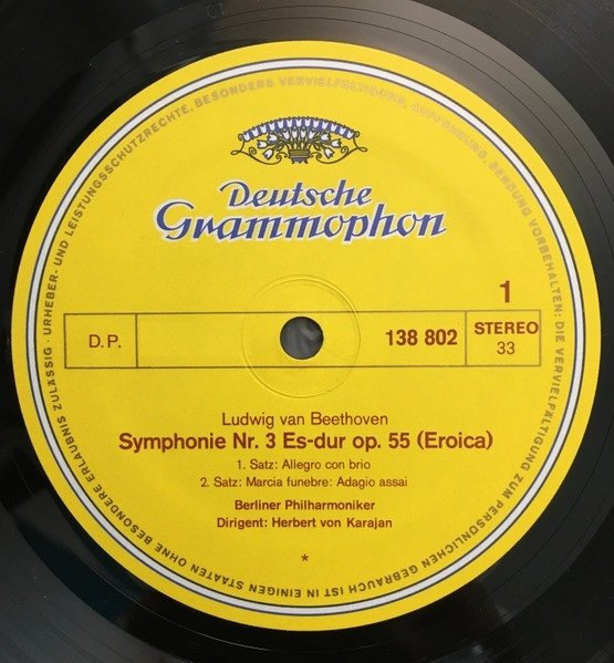 Beethoven, Berliner Philharmoniker · Herbert von Karajan - »Eroica« (LP)