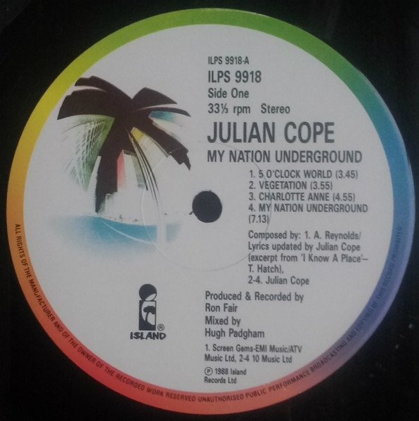 Julian Cope - My Nation Underground (LP)