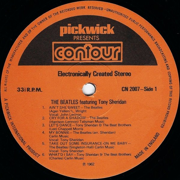 The Beatles Featuring Tony Sheridan - The Beatles Featuring Tony Sheridan (LP)