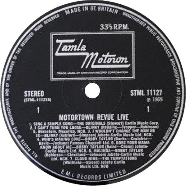 Motortown Revue Live (LP)