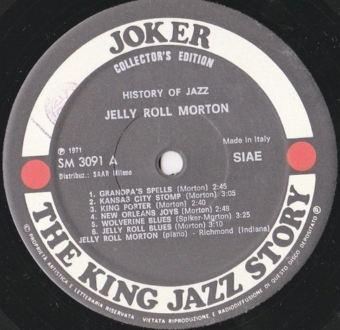 Jelly Roll Morton - Jelly Roll Morton (LP)