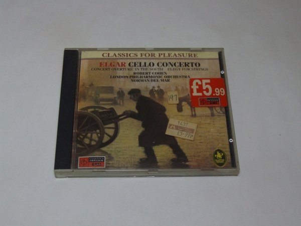 Elgar / Robert Cohen / London Philharmonic Orchestra / Norman Del Mar - Cello Concerto / Concert Overture 'In The South' / Elegy For Strings (CD)