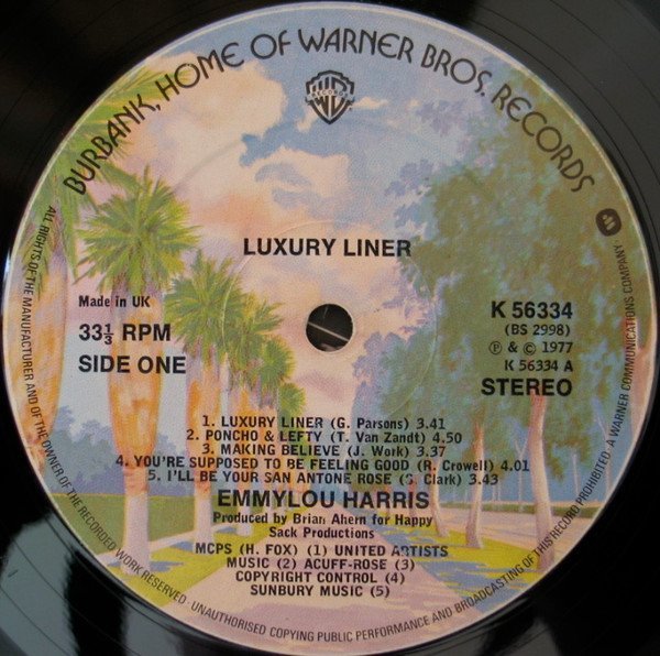 Emmylou Harris - Luxury Liner (LP)