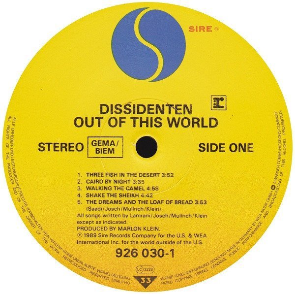 Dissidenten - Out Of This World (LP)