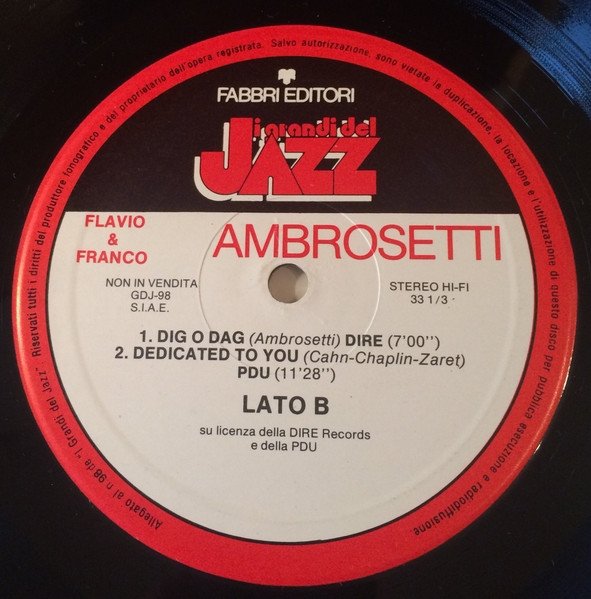 Flavio E Franco Ambrosetti - Flavio E Franco Ambrosetti (LP)