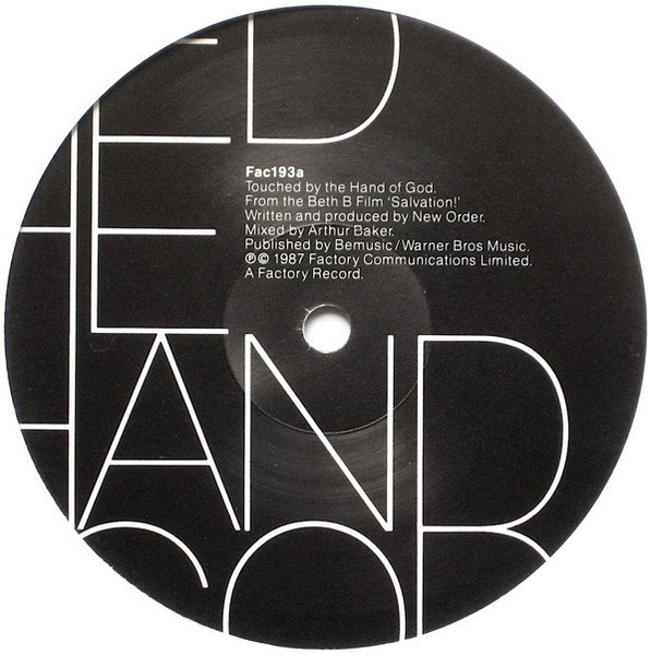 New Order - Touched By The Hand Of God (12'')