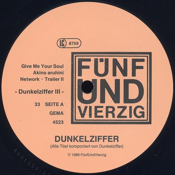 Dunkelziffer - III (LP)