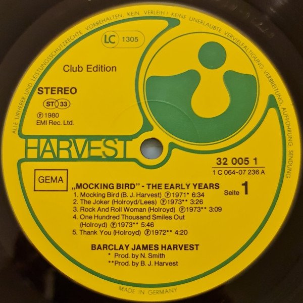 Barclay James Harvest - Mocking Bird - The Early Years (LP)