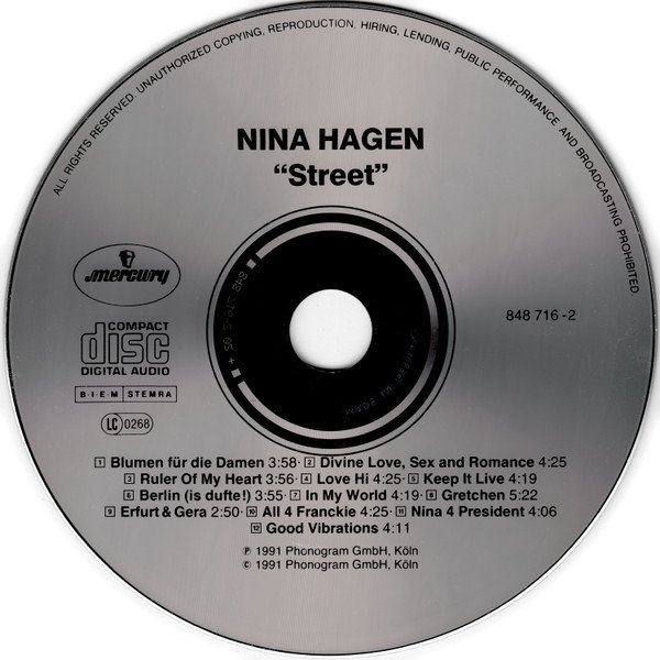 Nina Hagen - Street (CD)