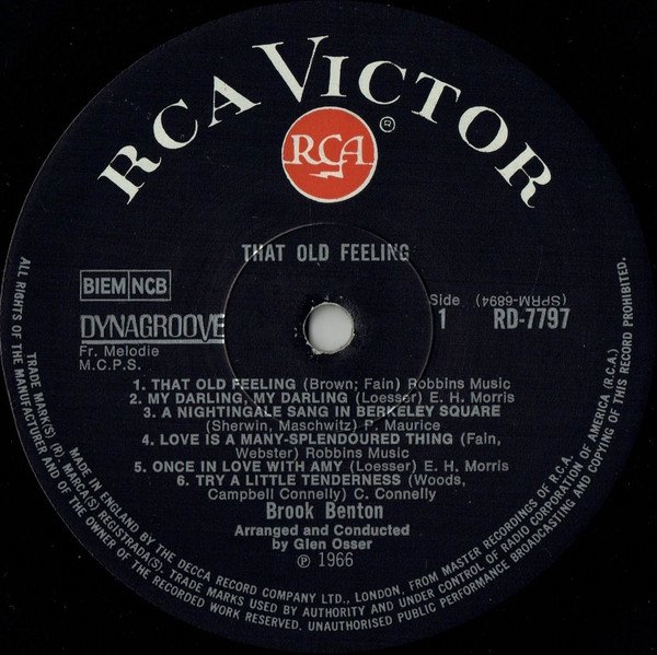 Brook Benton - That Old Feeling (LP)