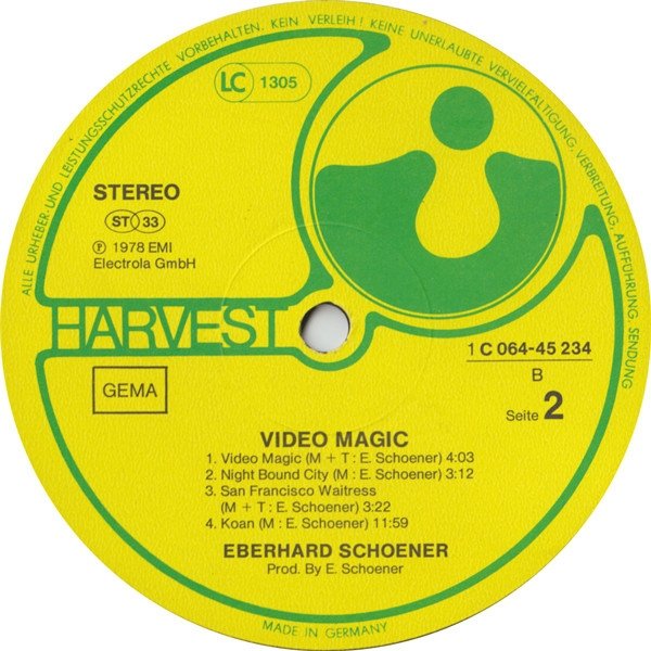 Eberhard Schoener - Video Magic (LP)