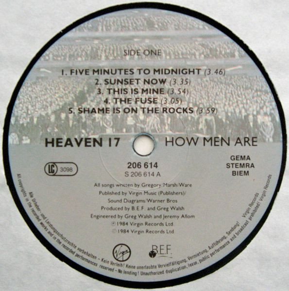 Heaven 17 -  How Men Are (LP)