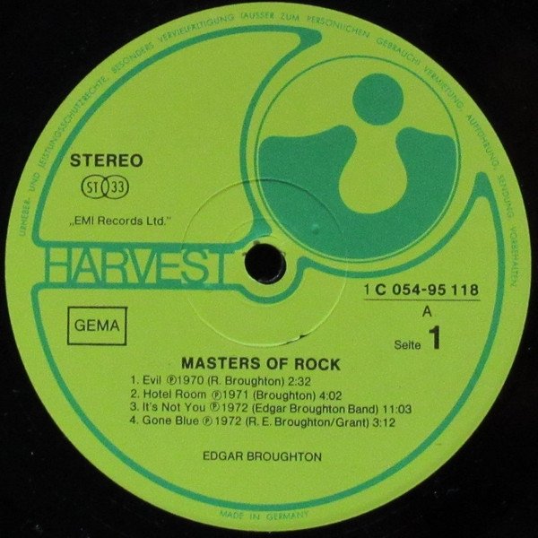 Edgar Broughton Band - Masters Of Rock (LP)