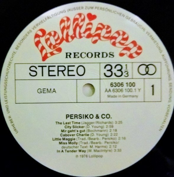 Persiko &amp; Co. - Persiko &amp; Co. (LP)