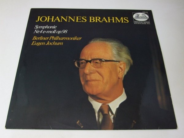 Brahms, Eugen Jochum, Berliner Philharmoniker - Sinfonie Nr. 4 E-Moll, Op. 98 (LP)