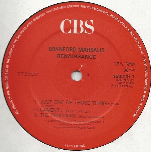 Branford Marsalis- Renaissance (LP)
