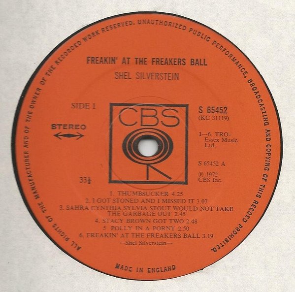 Shel Silverstein - Freakin' At The Freakers Ball (LP)
