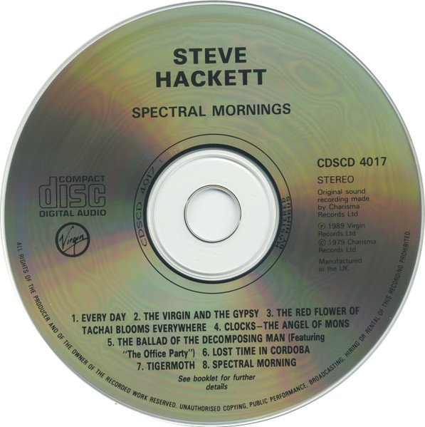 Steve Hackett - Spectral Mornings (CD)