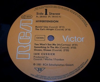 Ian Cussick - Hypertension (LP)