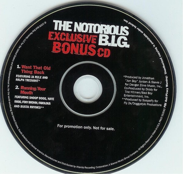 The Notorious B.I.G. - Running Your Mouth / Want That Old Thing Back (Maxi-CD)
