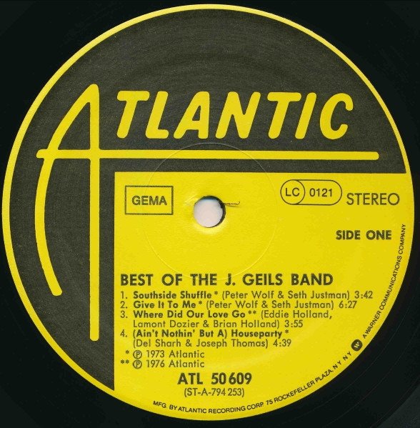 The J. Geils Band - Best Of The J. Geils Band (LP)