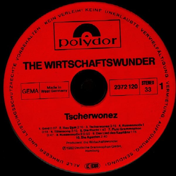 The Wirtschaftswunder - Tscherwonez (LP)