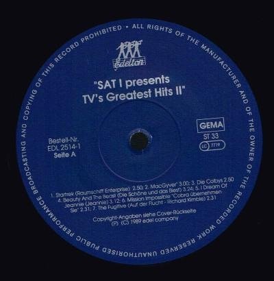 SAT.1 Presents TV's Greatest Hits II (LP)