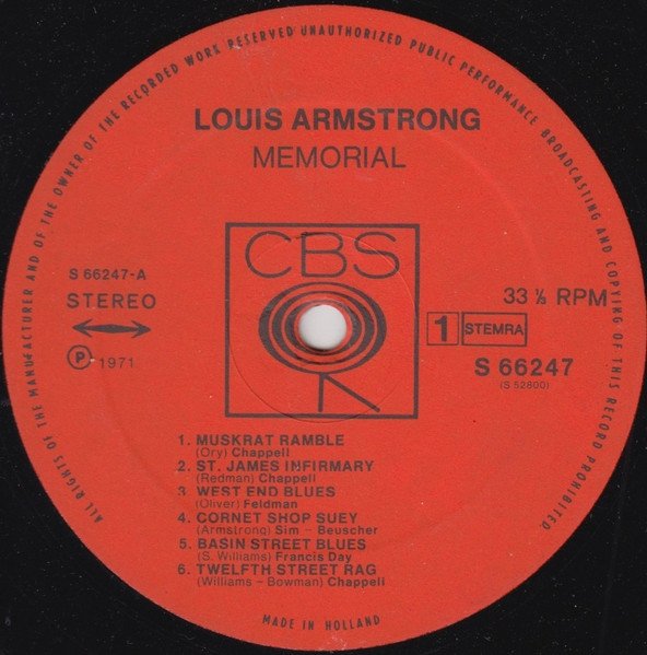 Louis Armstrong - Memorial (2LP)