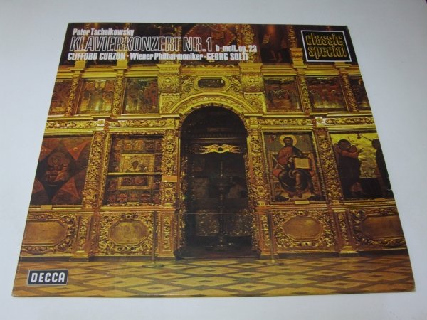 Tchaikovsky : Clifford Curzon With The Vienna Philharmonic Orchestra Conducted By Georg Solti - Klavierkonzerte Nr.1 B-Moll,Op.23 (LP)