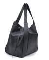 Vera Pelle Italy torebka shopper skóra naturalna czarny