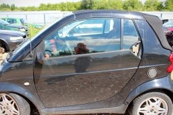 Drzwi przód lewe kompletne (bez lusterka) Smart Fortwo 450 lift 2003 Cabrio (kod lakieru: EB1)
