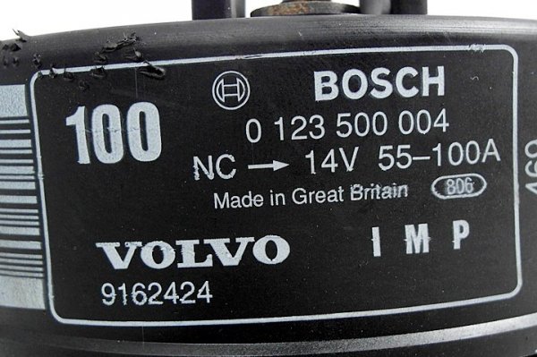 ALTERNATOR VOLVO 850 LW 94 2.5 20V 0123500004 100A