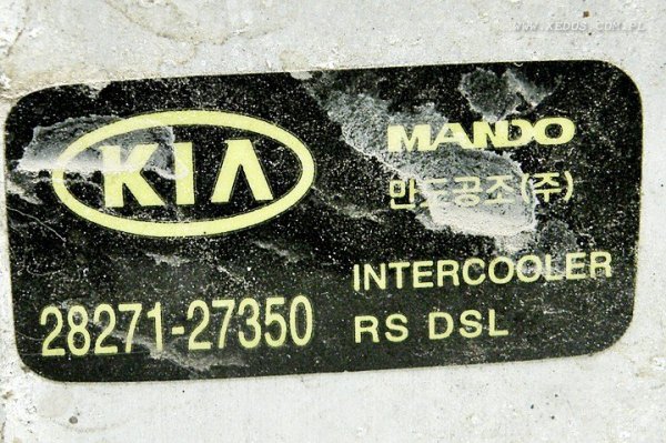 INTERCOOLER CHŁODNICA POWIETRZA KIA CARENS 03 FV