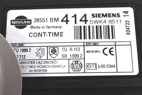 Komputer silnika stacyjka immo - Nissan - Almera - zdjęcie 10