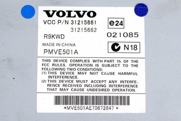 WZMACNIACZ AUDIO VOLVO V50 07 31215662