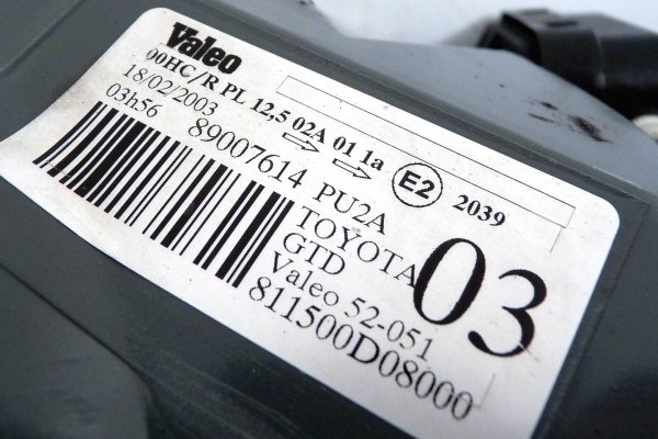 Reflektor lewy Toyota Yaris I Lift XP10 2003-2005 Hatchback 