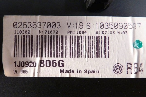 Licznik zegary VW Golf IV 1J 2002 1.9TDI 