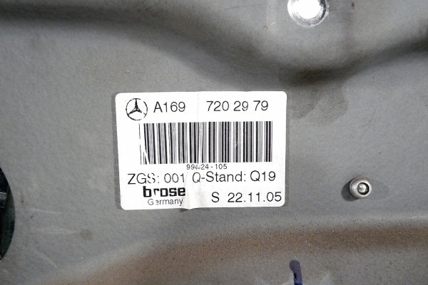 Podnośnik szyby przód lewy Mercedes A-Klasa W169 2005 Hatchback 5-drzwi 
