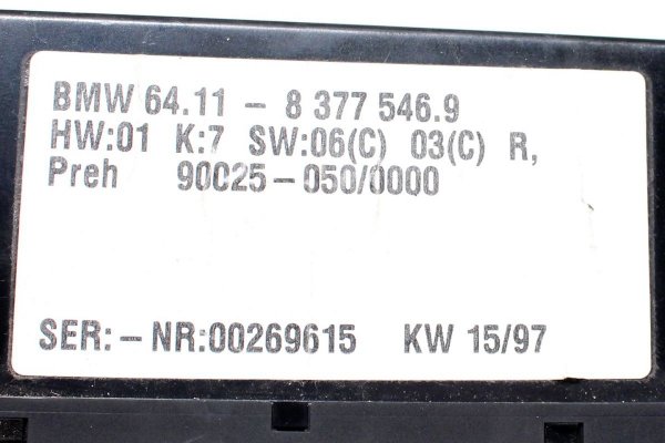 _Panel sterowania klimatyzacji BMW 5 E39 1998