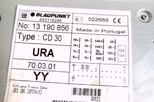 Radio Opel CD30