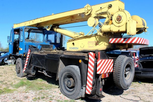 Dźwig żuraw samochodowy IFA ADK-125 1985 9.8D
