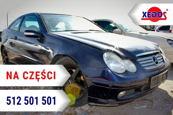Zwrotnica przód lewa Mercedes C-klasa W203 2003 Sportcoupe 