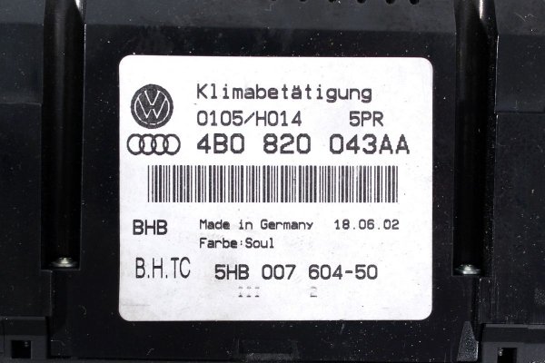 _Panel sterowania klimatyzacją Audi A6 C5 1997-2004