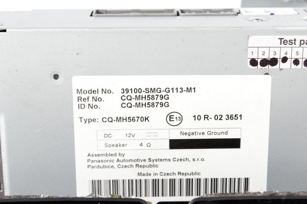 Radio Honda Civic VIII FK Lift 2010 Hatchback 5-drzwi