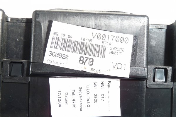 Licznik zegary VW Passat B6 2005 2.0FSI BLR