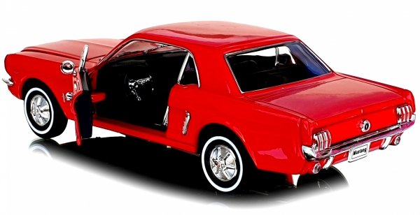 1964 1/2 FORD MUSTANG COUPE Auto Metal Welly 1:24