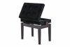 Gewa 130540 Ława do pianina palisander mat welur czarny schowek